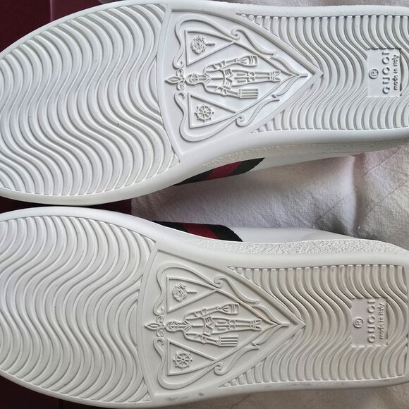 Size 7 - Gucci Ace Embroidered Bee Womens, NEW with box and shoe bags - Picture 5 of 7